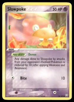 Pokemon Cards Slowpoke 76/109 Team Rocket Returns Common NM *2 - Image 1