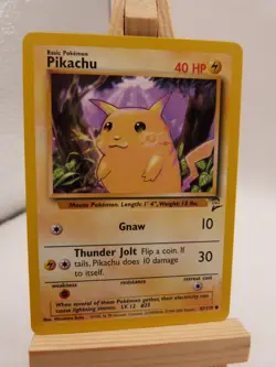 Pokemon Common Card : Pikachu 87/130 (Base Set 2) - Image 1