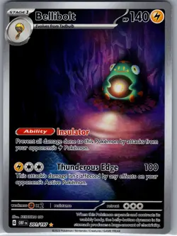 Bellibolt 201/197 SV03: Obsidian Flames - Pokemon Card - NM - Image 1
