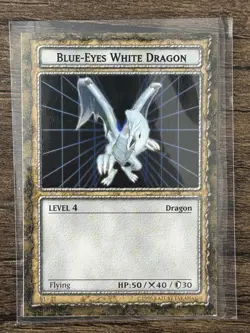 Blue Eyes White Dragon Dungeon Dice Monsters Card - Image 1