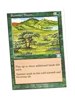 Magic the Gathering * MTG * 1 X Summer Bloom * Sixth * LP - Image 1