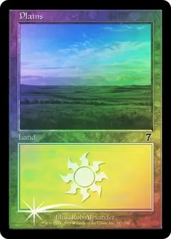 7th Edition MTG FOIL Plains (#342) Magic - Image 1