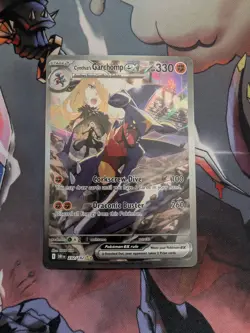 Pokemon Cynthia's Garchomp ex Full Art Holo Rare Card 232/182 DR1EN EX - Image 1
