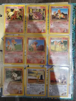Pokemon TCG Blaines Charmander Taurus Kangaskhan Rapidash Gym Heros Challenge - Image 1