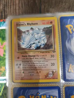 Pokemon TCG Blaines Charmander Taurus Kangaskhan Rapidash Gym Heros Challenge - Image 2