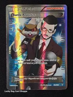 Battle Reporter 109/111 Full Art - XY - Furious Fists Pokemon TCG LP - Image 1