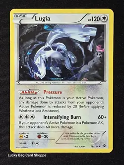 Lugia - 78/124 Holo Rare XY Fates Collide - Deck Exclusives Pokemon TCG LP - Image 1