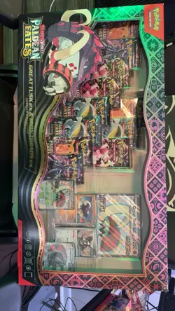 SEALED Pokemon Paldean Fates Great Tusk ex & Iron Treads ex Premium Collection - Image 1