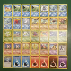 1999 Pokemon TCG Base And Fossil Set Italian 35 Card Lot - Common / Uncommon - Image 1