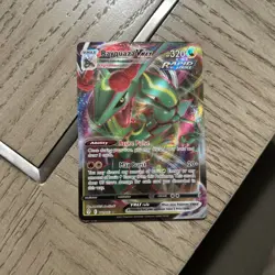 Pokemon TCG Rayquaza VMAX Evolving Skies Holo Ultra Rare Card 111/203 - Image 1