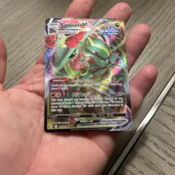 Pokemon TCG Rayquaza VMAX Evolving Skies Holo Ultra Rare Card 111/203 - Image 5