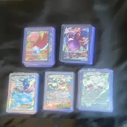 Pokemon TCG Card Lot Ho-Oh GX Greninja EX Maushold EX Mega Blastoise EX Eternat. - Image 1