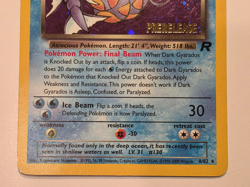 Pokemon TCG Dark Gyarados Prerelease Team Rocket Holo Rare 8/82 LP - Image 2