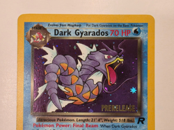 Pokemon TCG Dark Gyarados Prerelease Team Rocket Holo Rare 8/82 LP - Image 3