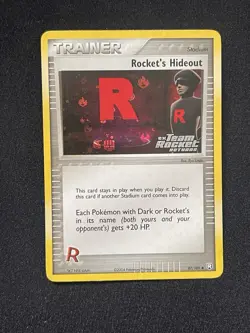 Rocket's Hideout #87/109 Pokemon TCG Team Rocket Returns Holo Stamp - Image 1