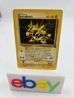1999 Pokemon TCG WOTC First Movie Gold Foil Black Star Promo #2 Electabuzz NM - Image 1