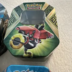 Pokemon TCG Assorted Empty Collector Tins Lot of 4 Various Character Designs - Image 5