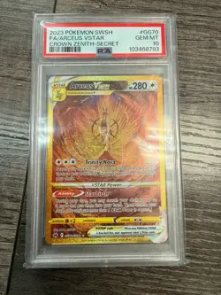 2023 POKEMON SWORD & SHIELD CROWN ZENITH SECRET FULL ART/ARCEUS VSTAR PSA 10 - Image 1