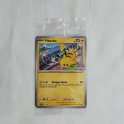 Pokemon TCG Pikachu SVP 190 Scarlet & Violet Promo World Championship 2024 Stamp - Image 1