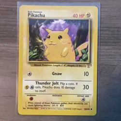PIKACHU 58/102 E3 STAMPED PROMO POKEMON ENGLISH WOTC ERA PROMO 1999 - Image 1