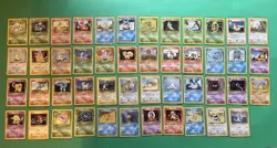 Pokemon Base Set Unlimited Lot - All Uncommon/Common #23-69/102 *EXCELLENT* LP - Image 1