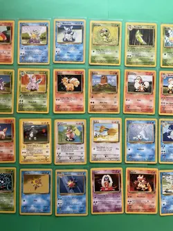Pokemon Base Set Unlimited Lot - All Uncommon/Common #23-69/102 *EXCELLENT* LP - Image 2
