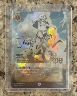 Disney Lorcana Fabled- Pongo - Determined Father Enchanted 223/204 Holo - Image 4