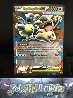 Pokemon Card Mega Kangaskhan EX 104/132 Double Rare Mega Evolution Base Set NM - Image 1