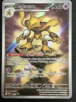 MEP 009 Alakazam Promo Full Art Mega Evolutions Base - Near Mint Pokemon TCG - Image 1