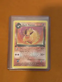Eevee, Dark Flareon, Dark Jolteon, Dark Vaporeon - Team Rocket 1st Edition NM - Image 3