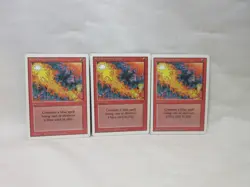 RED ELEMENTAL BLAST X3 MAGIC THE GATHERING REVISED VINTAGE MTG TRADING CARD #198 - Image 2