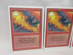 RED ELEMENTAL BLAST X3 MAGIC THE GATHERING REVISED VINTAGE MTG TRADING CARD #198 - Image 3