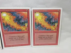 RED ELEMENTAL BLAST X3 MAGIC THE GATHERING REVISED VINTAGE MTG TRADING CARD #198 - Image 4