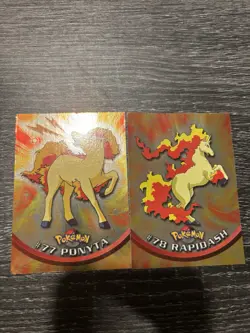 Pokemon Cards: 2000 Topps #77&78 Ponyta & Rapidash Holo Cards - Image 2
