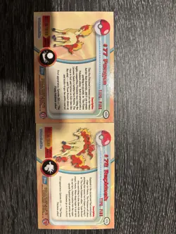 Pokemon Cards: 2000 Topps #77&78 Ponyta & Rapidash Holo Cards - Image 3