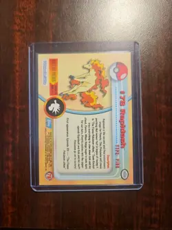 RAPIDASH #78 ~ SILVER FOIL Animation Series- Blue Logo - Pokemon 1999 Topps LP - Image 2