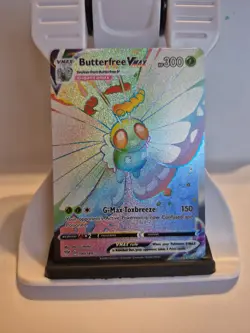 Pokemon TCG Butterfree VMAX Darkness Ablaze Secret Rainbow Rare Card 190/189 - Image 1