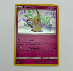 Mimikyu SM163 Holo Pokemon Sun & Moon Team Up Black Star Blister Promo Card - NM - Image 1