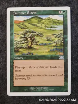 Summer Bloom 6th Edition NM Green Uncommon MAGIC THE GATHERING CARD (DS3D1E1) - Image 1