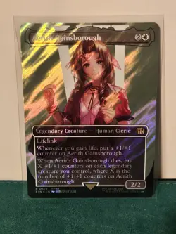 Aerith Gainsborough (Borderless) (Surge Foil) Final Fantasy Foil - Image 1