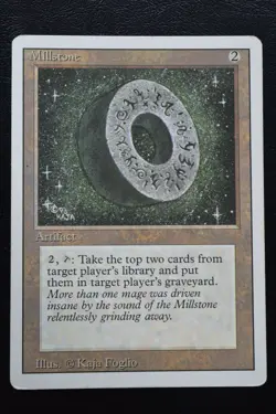 Magic The Gathering MTG MILLSTONE Revised HP Heavily Played - Image 1