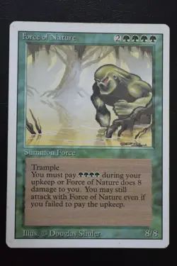 Magic The Gathering MTG FORCE OF NATURE Revised MP Moderately Played - Image 1