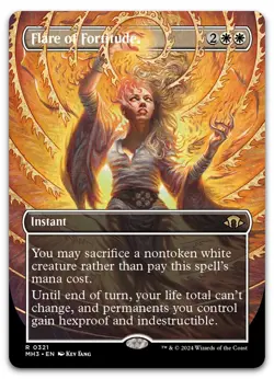 Flare of Fortitude (Borderless) #321 (NM) Modern Horizons 3 MH3 Magic MTG - Image 1