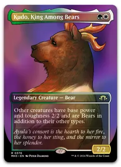 Kudo, King Among Bears (Borderless) #376 (Foil) NM Modern Horizons 3 Magic MTG - Image 1