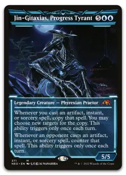 Jin-Gitaxias, Progress Tyrant (Showcase) #371 NM Kamigawa Neon Dynasty Magic MTG - Image 1