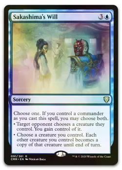 Sakashima's Will #91 (Foil) (NM) Commander Legends CMR Magic MTG - Image 1