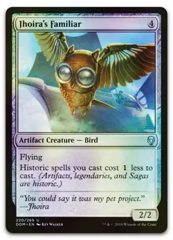 Jhoira's Familiar #220 (Foil) (NM) Dominaria DOM Magic MTG - Image 1