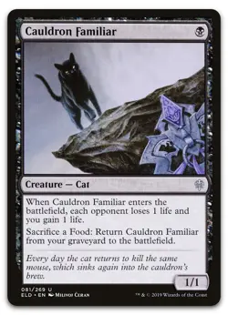 Cauldron Familiar #81 (NM) Throne of Eldraine ELD Magic MTG - Image 1