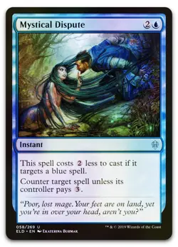 Mystical Dispute #58 (Foil) (NM) Throne of Eldraine ELD Magic MTG - Image 1