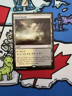 Fetid Heath x1 Mtg March of the Machine Commander - Image 1